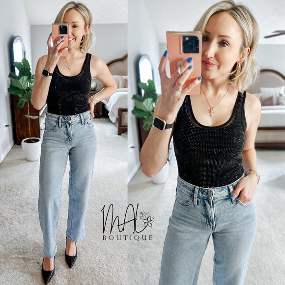 Jillian Rhinestone Tulle Bodysuit - Picture 3 of 7